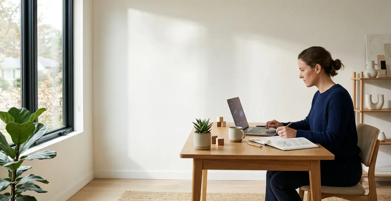 Marketing professional analyzing interactive content engagement metrics on digital workspace