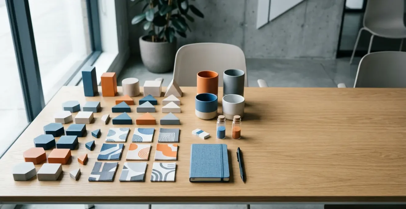 Editorial photograph showing performance marketing analytics and ROI tracking workspace with clean composition