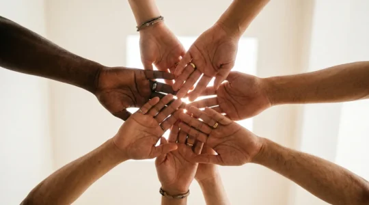 Authentic community management concept with genuine human connections