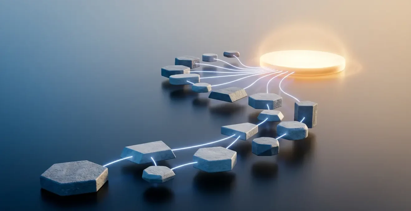 Strategic customer journey with multiple connected digital touchpoints creating seamless conversion path