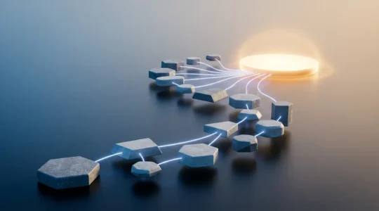 Strategic customer journey with multiple connected digital touchpoints creating seamless conversion path